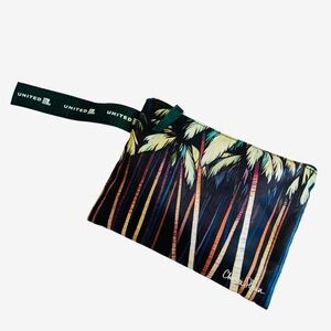 United Airlines Hawaii Limited Amenity Kit Christie Shinn Palm Pouch Travel Set